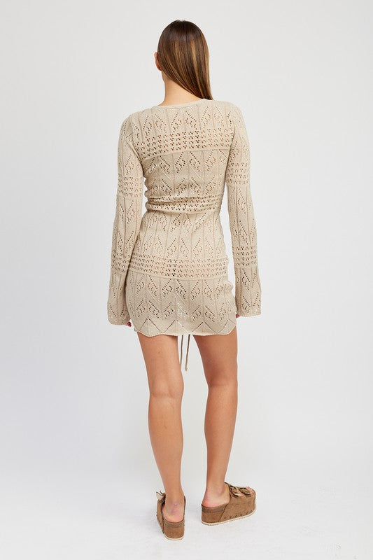 DIVINA CROCHET MINI DRESS