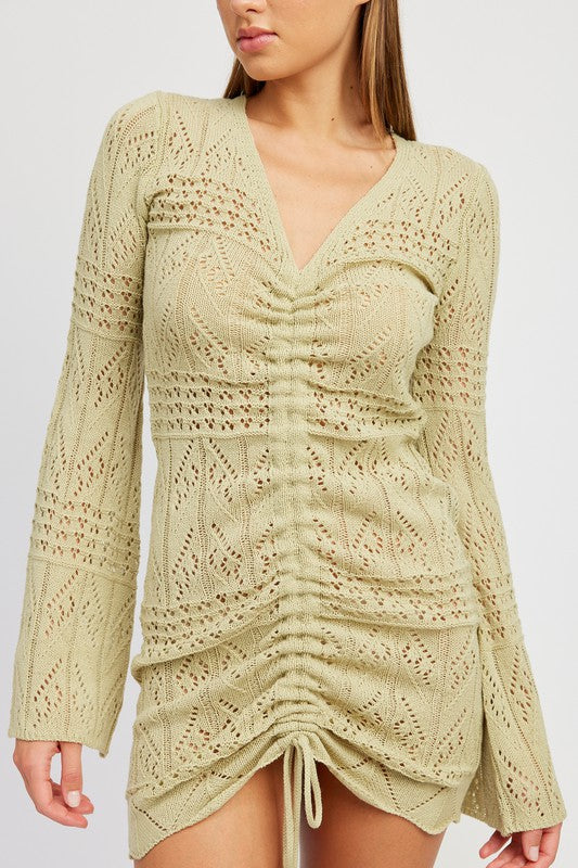 DIVINA CROCHET MINI DRESS