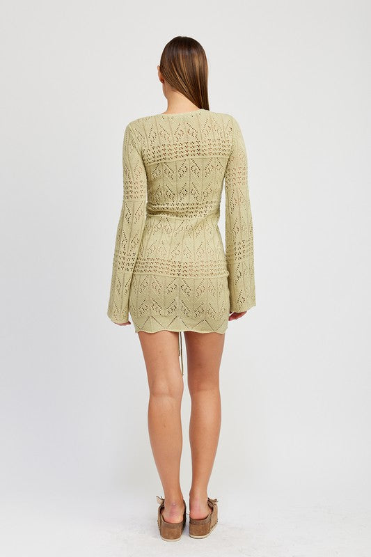 DIVINA CROCHET MINI DRESS