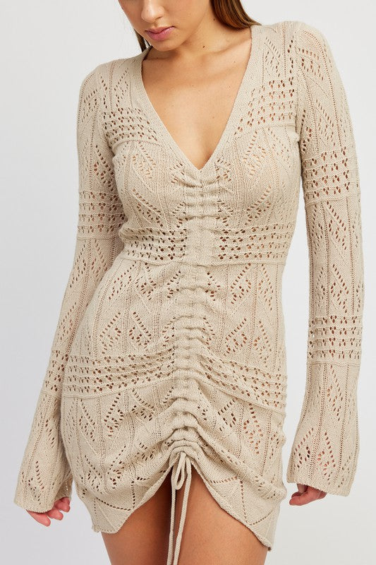 DIVINA CROCHET MINI DRESS