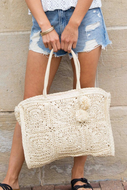 Cristal Straw Traveler Tote