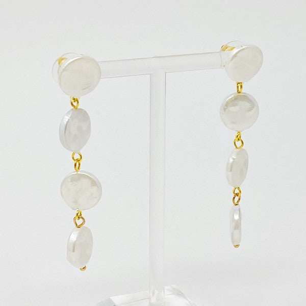 In Napoli Shell Pearl Drop Earrings