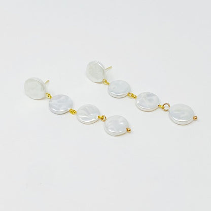 In Napoli Shell Pearl Drop Earrings