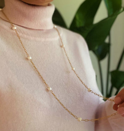 Freshwater Pearl Chain Necklace