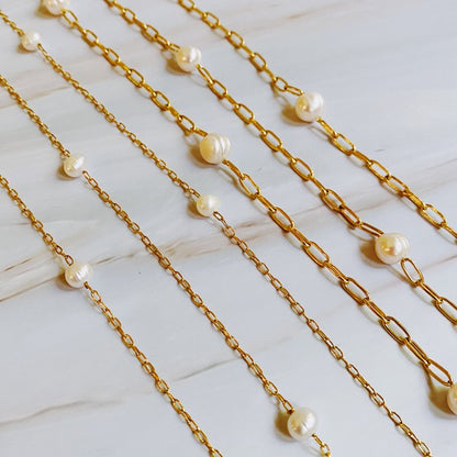 Freshwater Pearl Chain Necklace