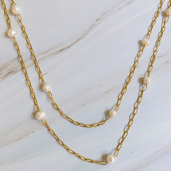 Freshwater Pearl Chain Necklace