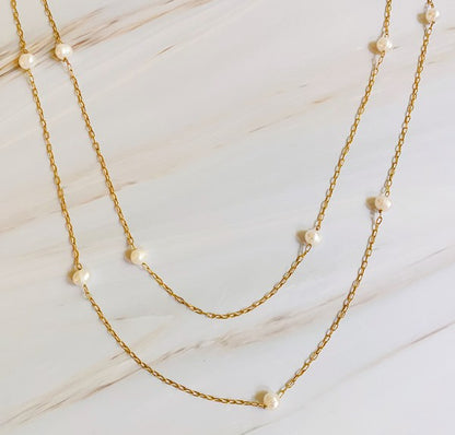 Freshwater Pearl Chain Necklace